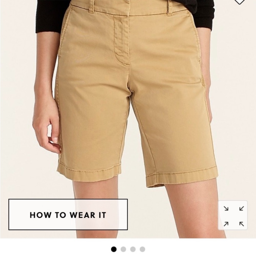 J. Crew NWT chino bermuda shorts, navy blue, size 6 - Picture 6 of 6